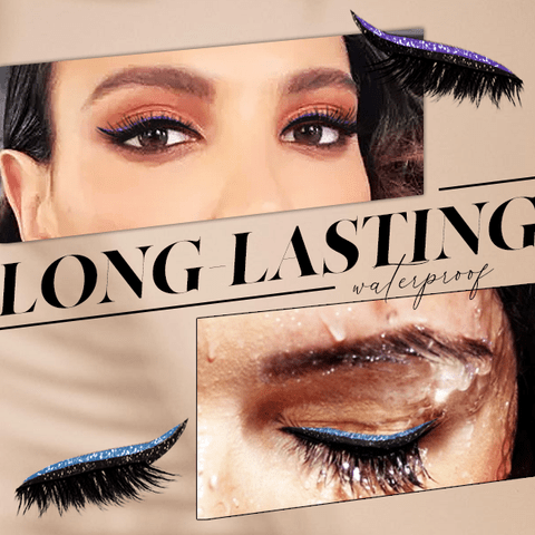 false eyelashes | fake eyelashes | winged eyeliner | eyelash glue | false lashes | fake lashes | waterproof eyeliner | glitter eyeliner
