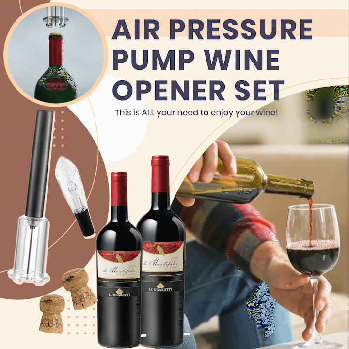 Air Pump Wine Opener Set